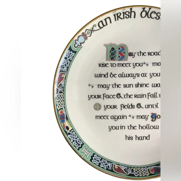 Royal Tara Fine Bone China Irish Blessing Collectible Plate Made in Ireland - Picture 2 of 8